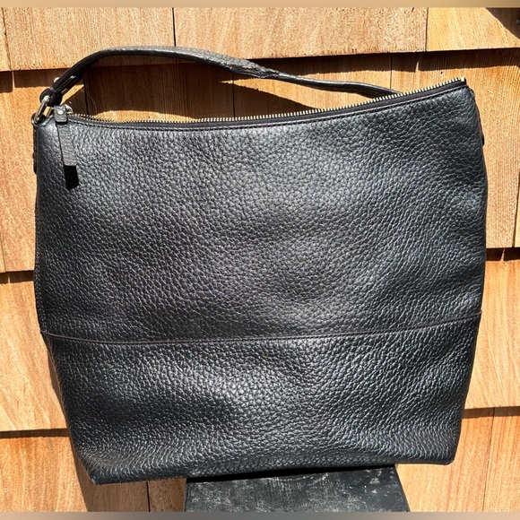 Kate Spade NY Pebbled Black Leather Large Shoulder Bag - Picture 2 of 11